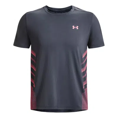 Under Armour Iso-chill Laser Heat Ss Short-sleeved T-shirt 'grey' In Black