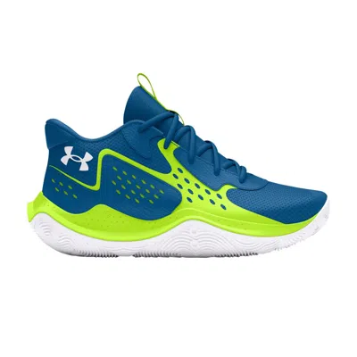 Pre-owned Under Armour Jet '23 Gs 'photon Blue High Vis Yellow' | Kid's Size 5.5
