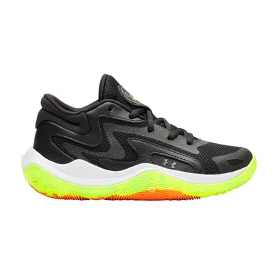 Pre-owned Under Armour Jet '25 Ps 'metallic Black Hyper Green' | Kid's Size 11