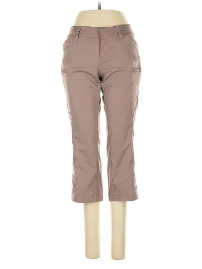 Pre-owned Under Armour Khaki Pant In Brown