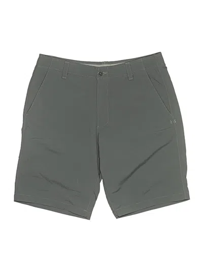 Pre-owned Under Armour Khaki Shorts In Gray