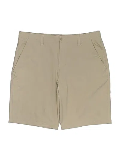 Pre-owned Under Armour Khaki Shorts In Tan