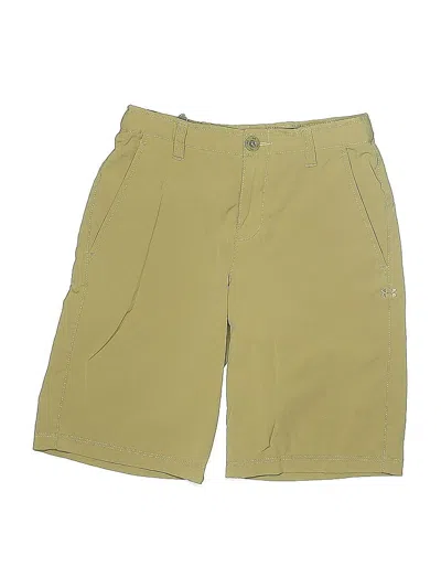 Pre-owned Under Armour Kids' Khaki Shorts In Yellow