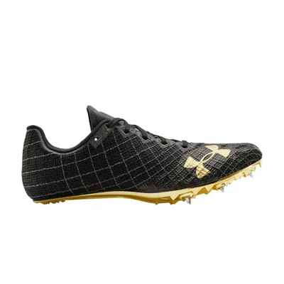 Pre-owned Under Armour Kick Sprint Pro 3 'black Metallic Victory Gold' | Men's Size 9.5