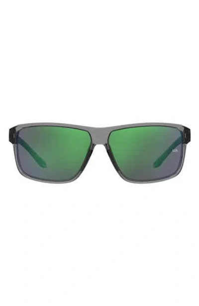Under Armour Kickoff Square Sunglasses In Gray