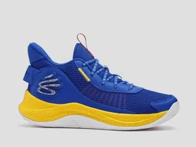 Under Armour Kid's Grade School Curry 3z7 Suede Basketball Shoe In Royal Taxi In Multi