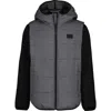 Under Armour Kids' 2fer Water Resistant Hoodie Vest In Gray