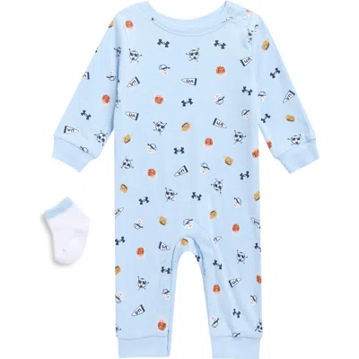 Under Armour Babies'  Kids' 2-piece Coverall And Socks Set In Blue