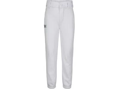 Under Armour Kids Baseball Pants (little Kids/big Kids) Boy's Casual Pants White : 7 Big Kid, Polyes