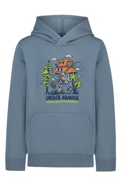 Under Armour Kids' Bucky Fishing Graphic Hoodie In Burgundy