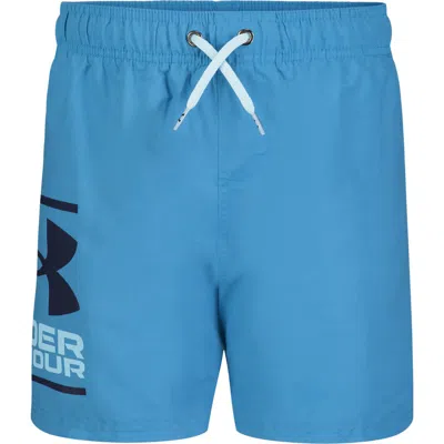 Under Armour Kids' Core Volley Swim Trunks In Ether Blue