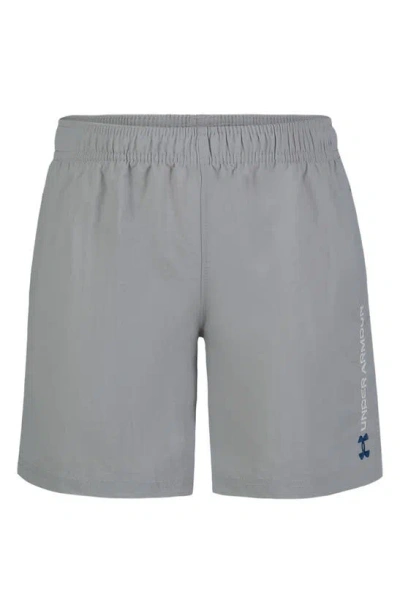 Under Armour Kids' Crinkle Solid Performance Athletic Shorts In Mod Grey