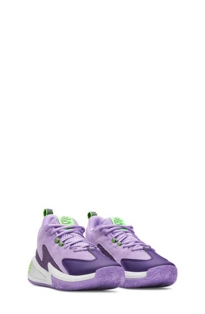Under Armour Kids' Curry Sneaker In Purple