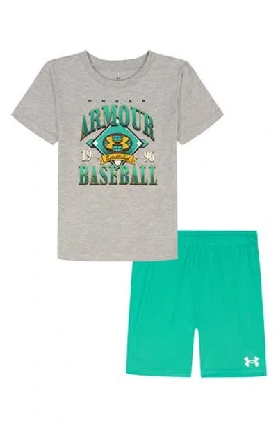 Under Armour Kids' Cvc Baseball Graphic T-shirt & Shorts Set In Multi