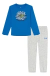 Under Armour Kids' Fish Splash Long Sleeve Top & Pants Set In Blue