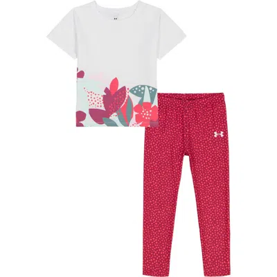 Under Armour Kids' Flower T-shirt & Leggings Set In Multi