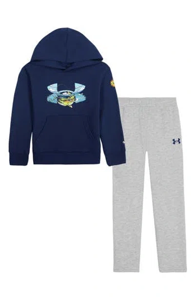 Under Armour Kids' Great Catch Tech Fleece Set In Blue