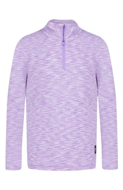 Under Armour Kids' Half Zip Pullover In Purple