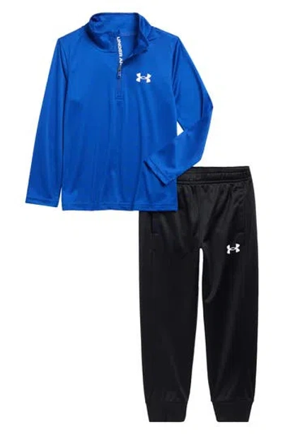 Under Armour Kids' Half Zip Tech Pullover & Joggers Set In Blue