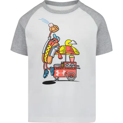 Under Armour Kids' Hot Dog Catch Graphic T-shirt In White