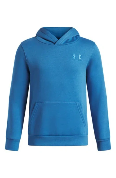 Under Armour Kids' Icon Cotton Blend Fleece Hoodie In Blue