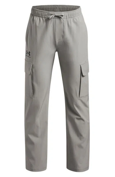 Under Armour Kids' Icon Woven Pants In Silver