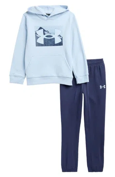 Under Armour Kids' Land Scan Hoodie & Joggers Set In Blue