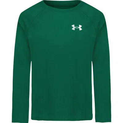 Under Armour Kids' Logo Raglan Long Sleeve T-shirt In Green
