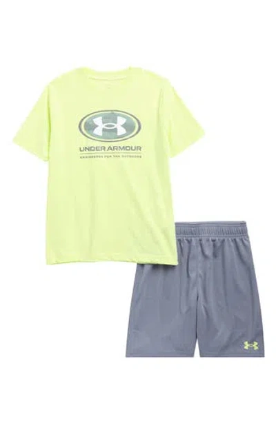 Under Armour Kids' Logo Scene Graphic T-shirt & Shorts Set In Multi