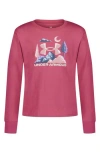 Under Armour Kids' Long Sleeve Forest Moon T-shirt In Pink