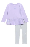 Under Armour Kids' Long Sleeve Tunic & Leggings Set In Purple