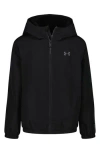 Under Armour Kids' Manataug Windbreaker Jacket In Black