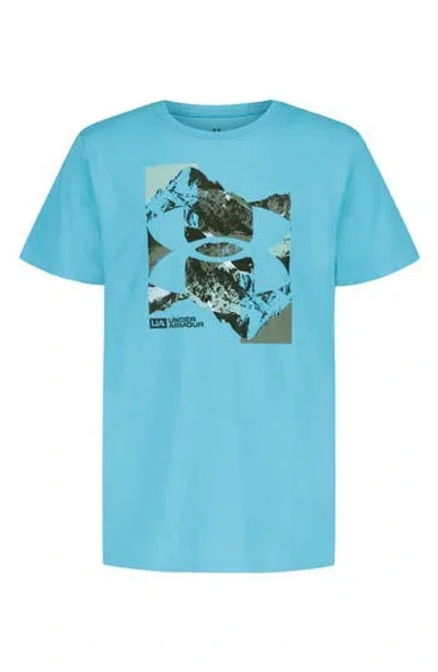 Under Armour Kids' Mirror Mountain Graphic T-shirt In Brown