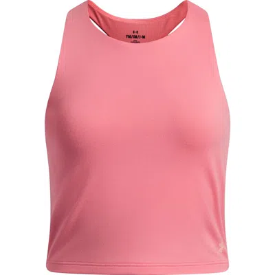 Under Armour Kids' Motion Crop Racerback Tank In Red