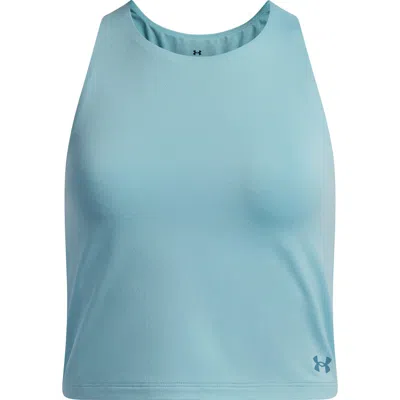 Under Armour Kids' Motion Crop Racerback Tank In Blue