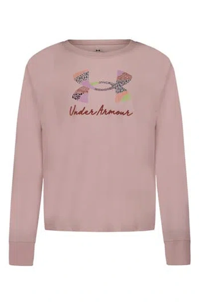 Under Armour Kids' Mountain Range Logo Graphic T-shirt In Pink