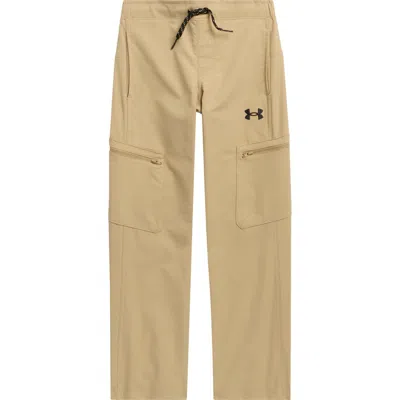 Under Armour Kids' Ode Twill Cargo Pants In Neutral