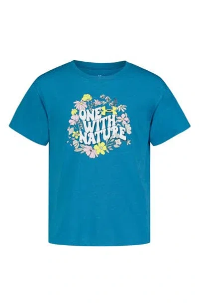 Under Armour Kids' One With Nature Graphic T-shirt In Blue