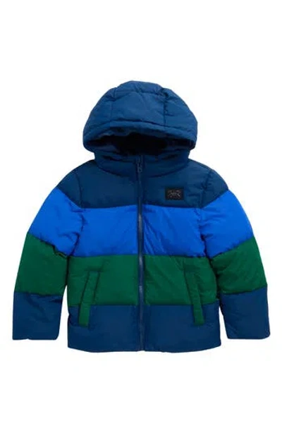 Under Armour Kids' Panel Colorblock Puffer Jacket In Blue