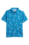 Under Armour Kids' Performance Print Polo In Blue