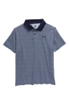 Under Armour Kids' Performance Print Polo In Celeste