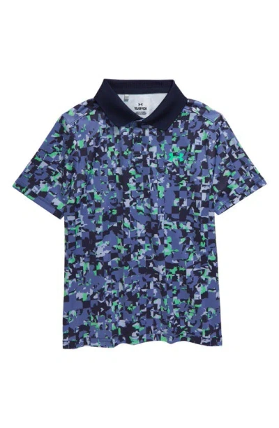 Under Armour Kids' Performance Print Polo In Starlight