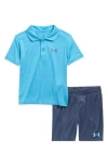Under Armour Kids' Polo & Shorts Set In Blue