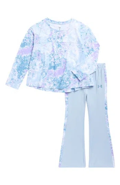 Under Armour Kids' Print Long Sleeve Tunic & Flare Leggings Set In Blue