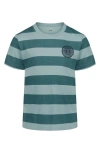 Under Armour Kids' Printed Stripe T-shirt In Green