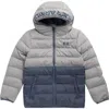 Under Armour Kids' Pronto Colorblock Water Resistant Puffer Jacket In Gray