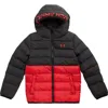 Under Armour Kids' Pronto Colorblock Water Resistant Puffer Jacket In Multi