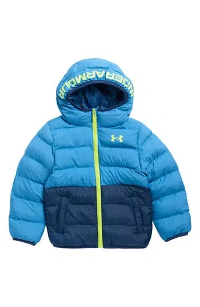 Under Armour Kids' Pronto Colorblocked Puffer Jacket In Blue