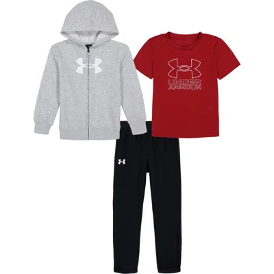 Under Armour Kids' Rival 3-piece Full-zip & Joggers Set (little Kid)<br /> In Mod Gray