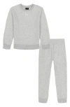 Under Armour Kids' Rival Crewneck Sweatshirt & Pants Set In Gray